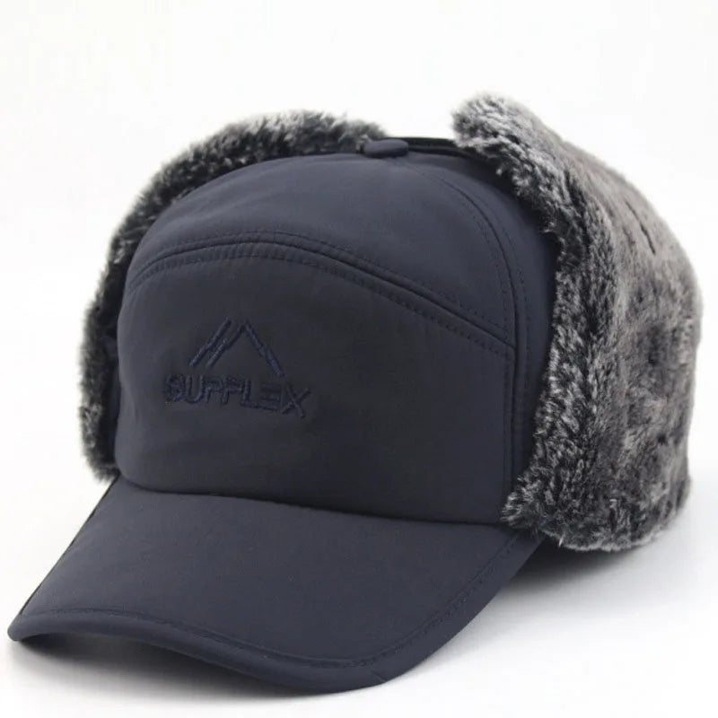 Ear Flap Cap with Detachable Lower Face Cover