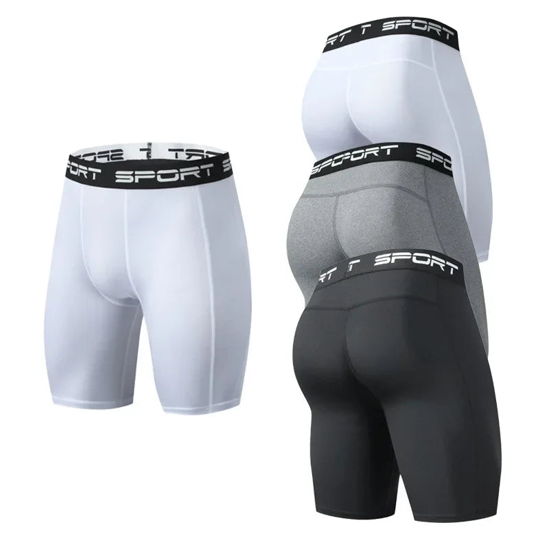 Men's Fitted Training Shorts for Gym and Running