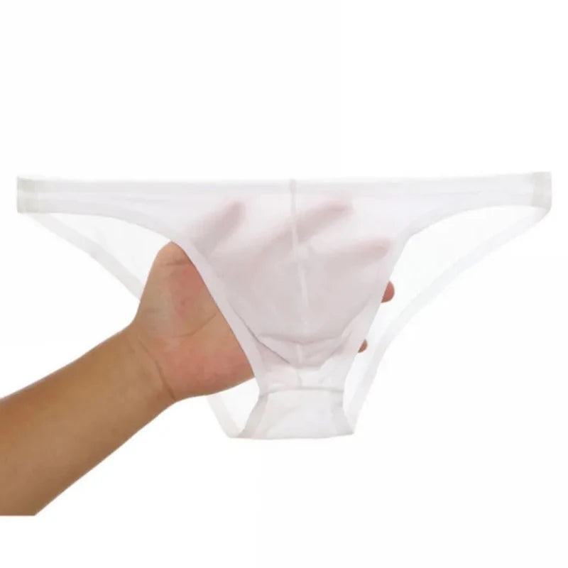 Men's Swimsuit Bottoms in Striped Low-Rise Swim Brief Style for Beach and Pool Wear
