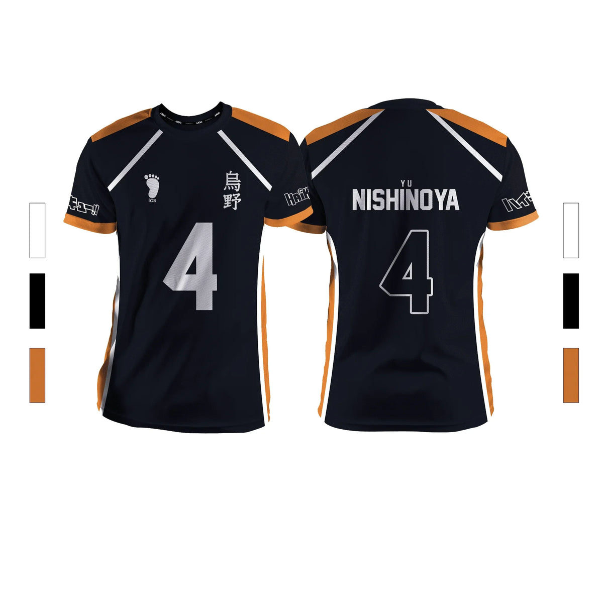 Anime Number Volleyball Short Sleeve T-shirt For Sports Outfits