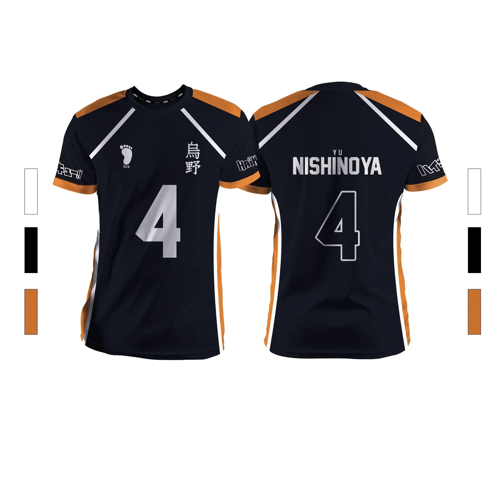 Anime Number Volleyball Short Sleeve T-shirt For Sports Outfits