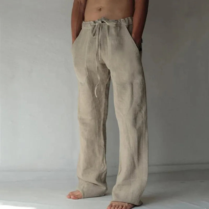 Men's Drawstring Waist Casual Pants For Everyday Wear