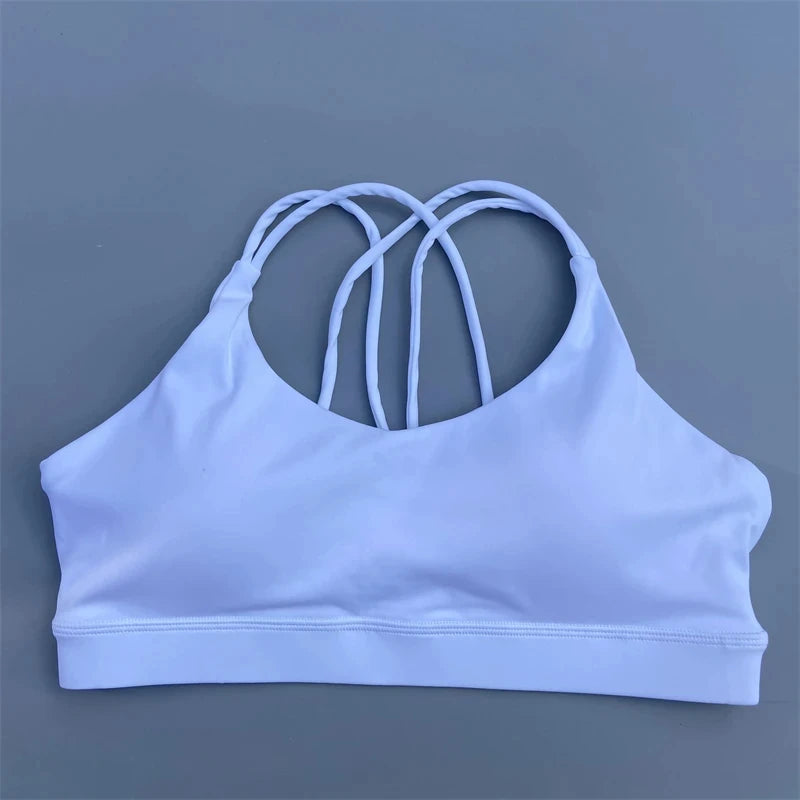 Women's Multi Strap Cross Back Sports Bra