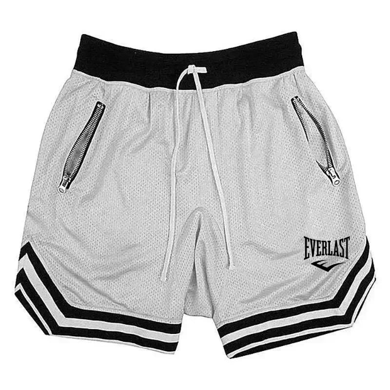 Elastic Waist Loose Fit Graphic Basketball Sports Shorts