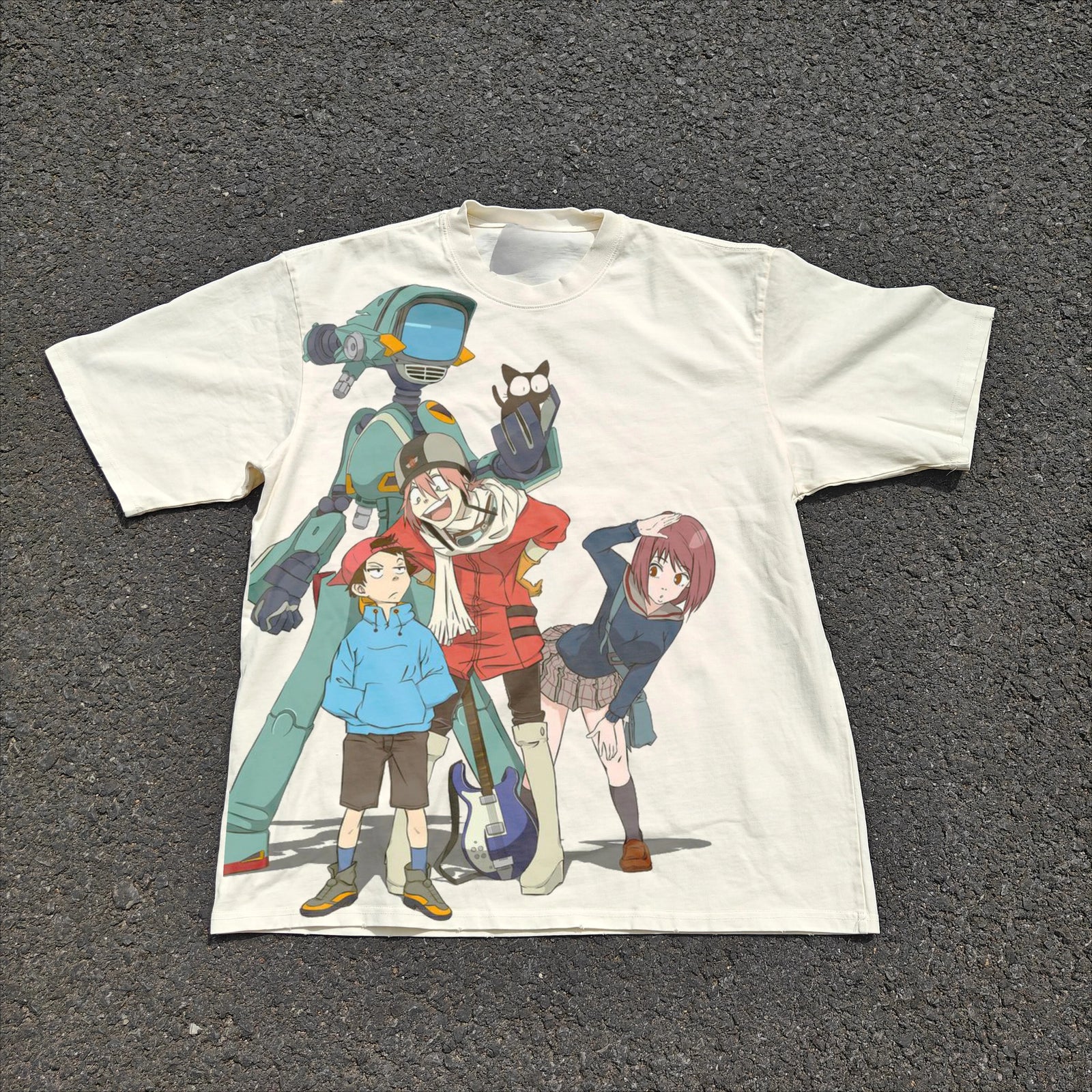 Summer Anime Heavy 200g Oversized Graphic T-Shirt