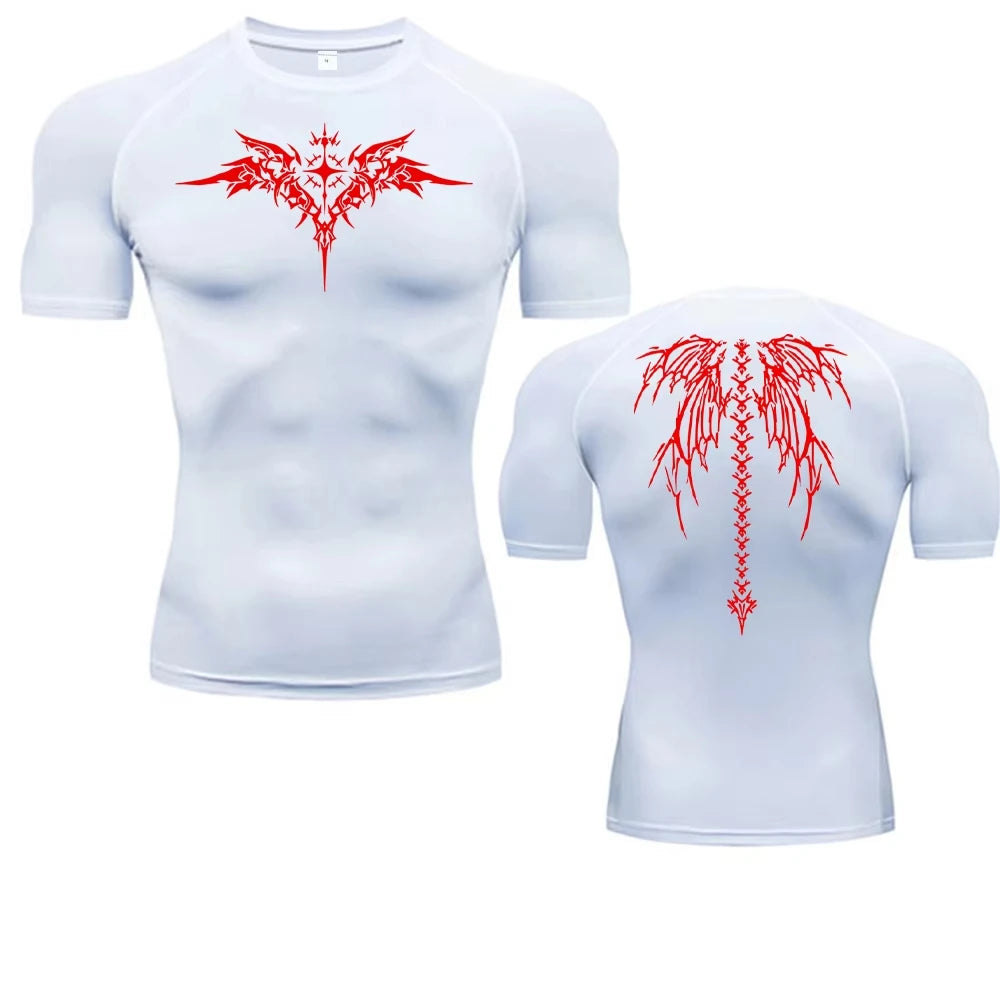 Fitted Sports Compression Shirt with Original Sleeve Style Options