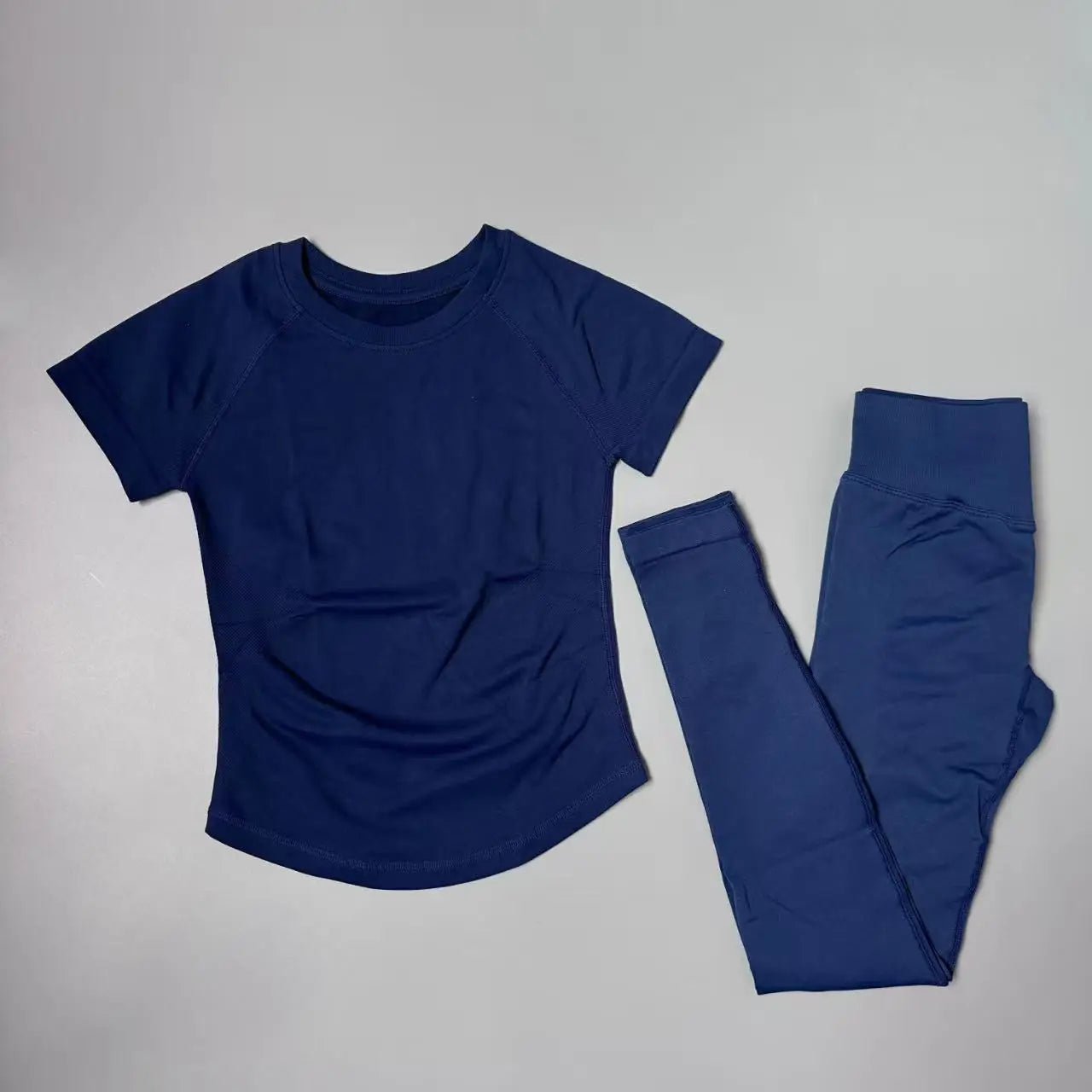 Women's Short Sleeve Yoga Top and Leggings Set