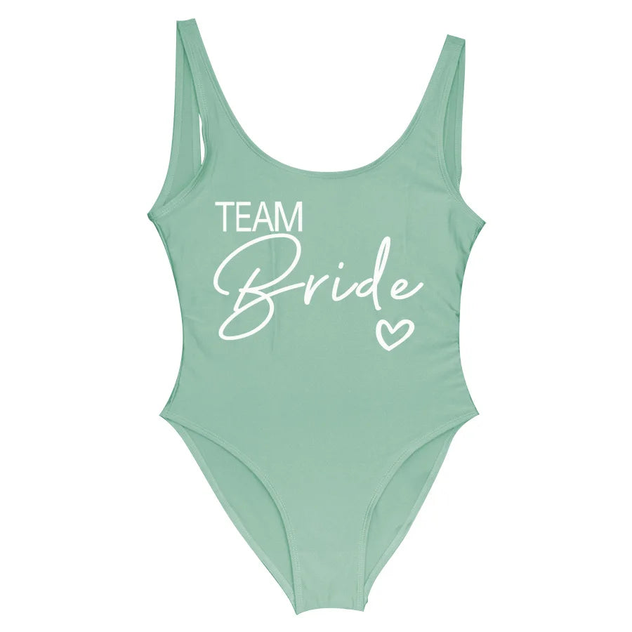 Team Bride One-Piece Swimsuit