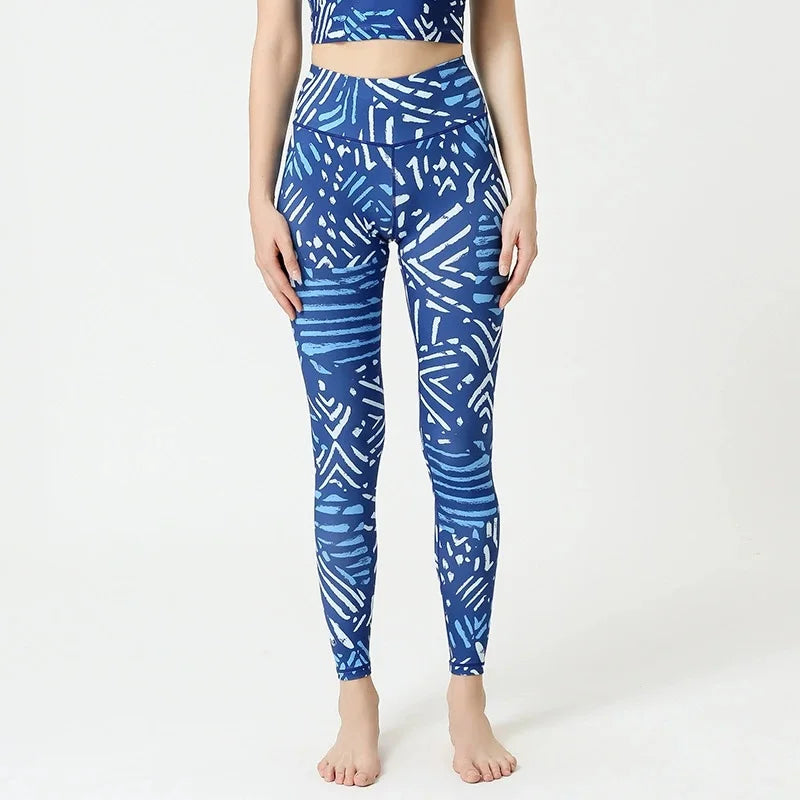 Women's Floral Sports Bra and Leggings Workout Set