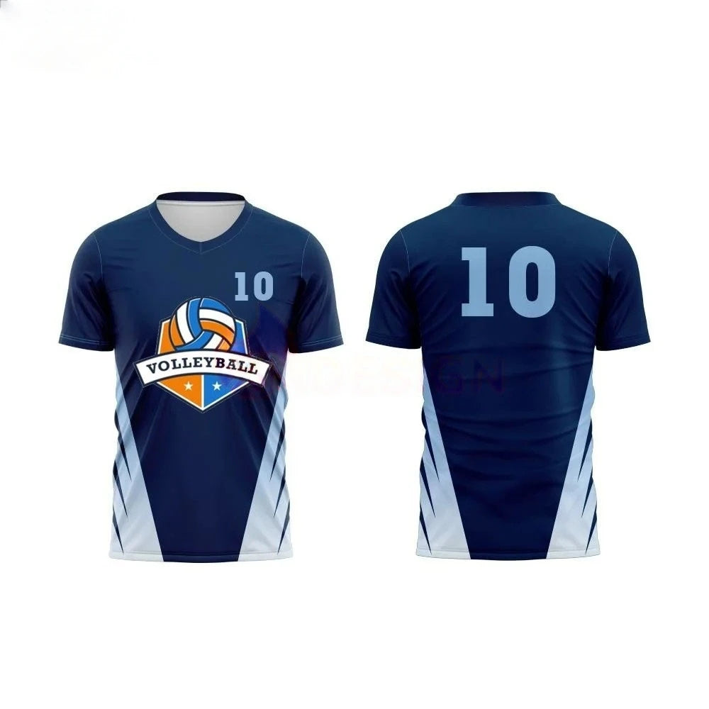 Volleyball Graphic Short Sleeve Crew Neck Sports T Shirt