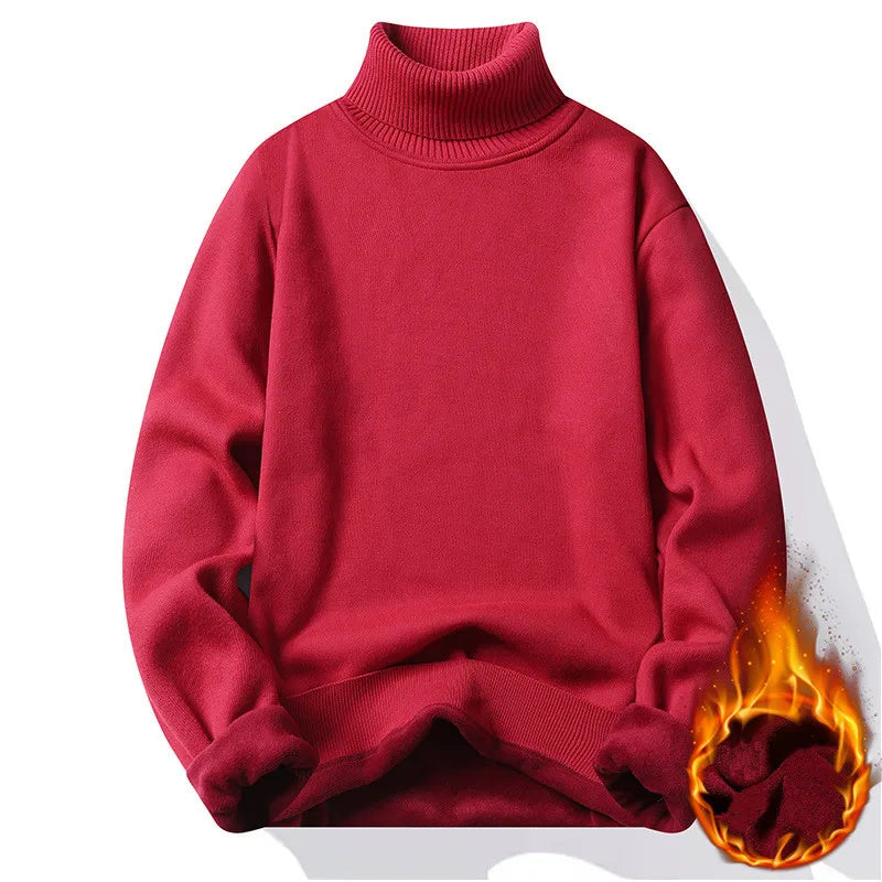 Men's Turtleneck Long Sleeve Knit Sweater