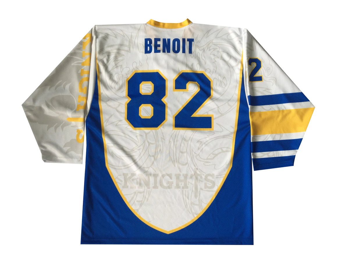 Knight Hockey Graphic Long Sleeve Jersey For Sports Outfits