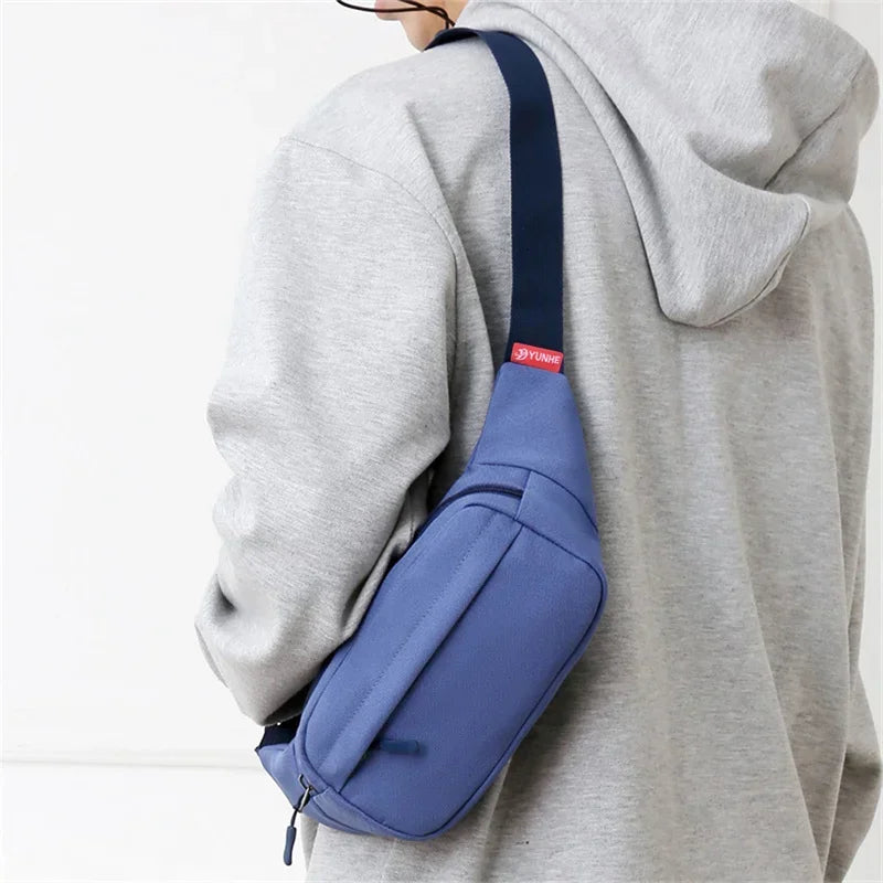 Solid Waist Pack with Adjustable Strap and Zippered Pockets