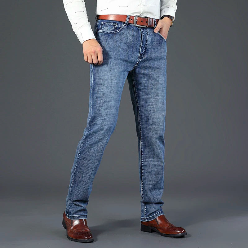 Men's Straight Leg Denim Jeans for Casual Everyday Wear