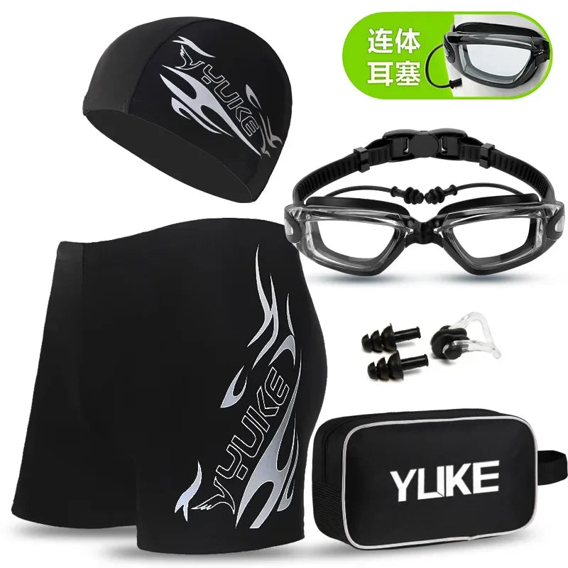 Men's Printed Swim Briefs with Original Accessory Options