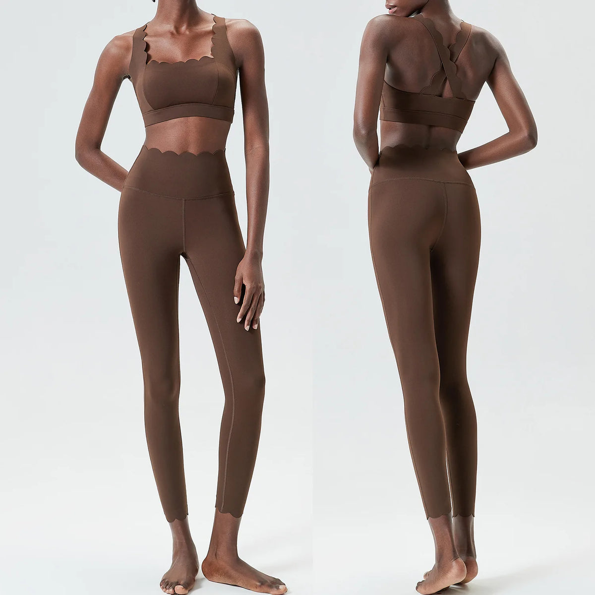 Sleeveless Sports Bra and High Waist Leggings Yoga Set