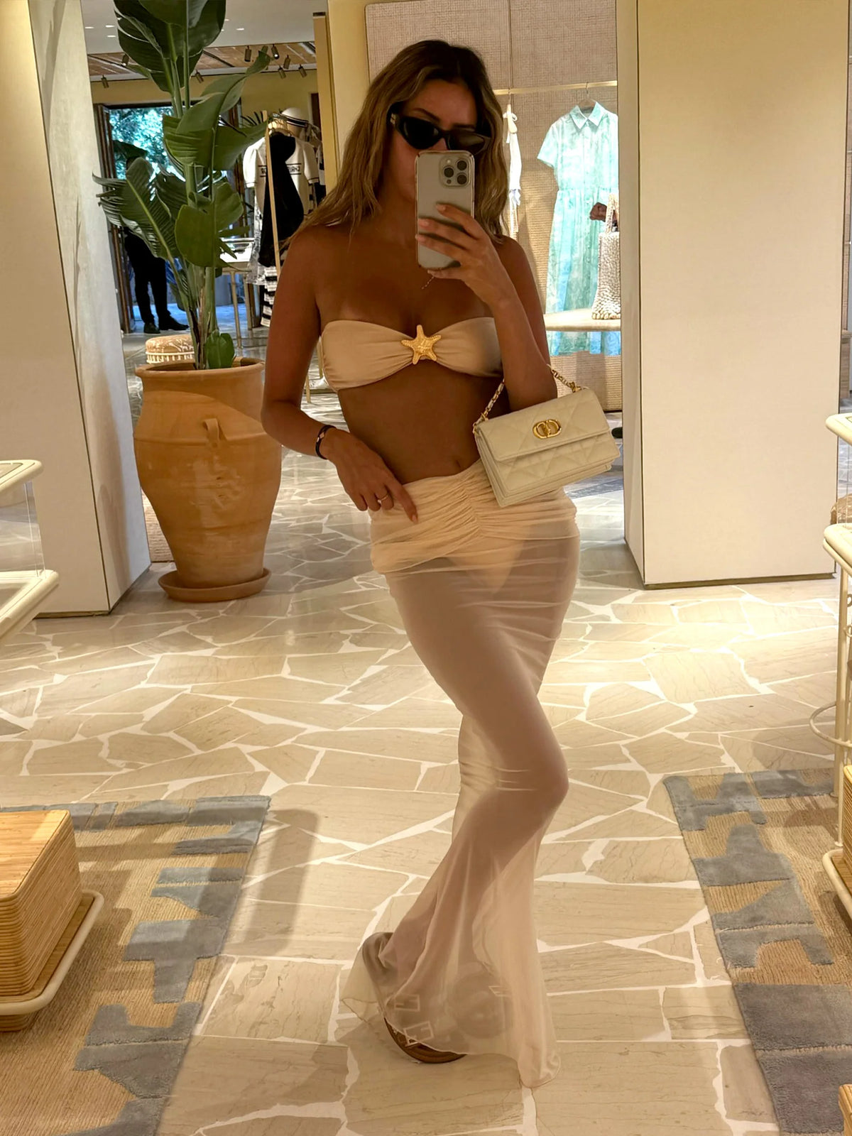 Bandeau Bikini with Long Sarong
