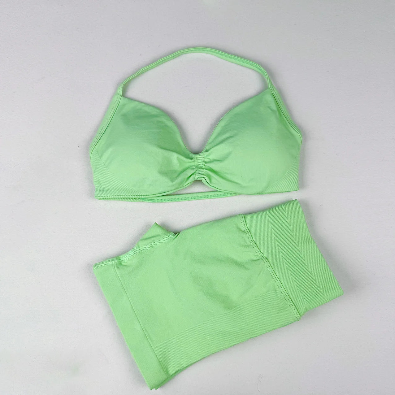 Women's Halter Bra And Variable Bottoms Yoga Set