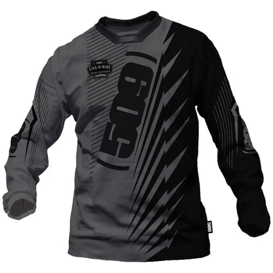 Men's Long Sleeve Pullover Cycling Jersey for Road and Mountain Biking