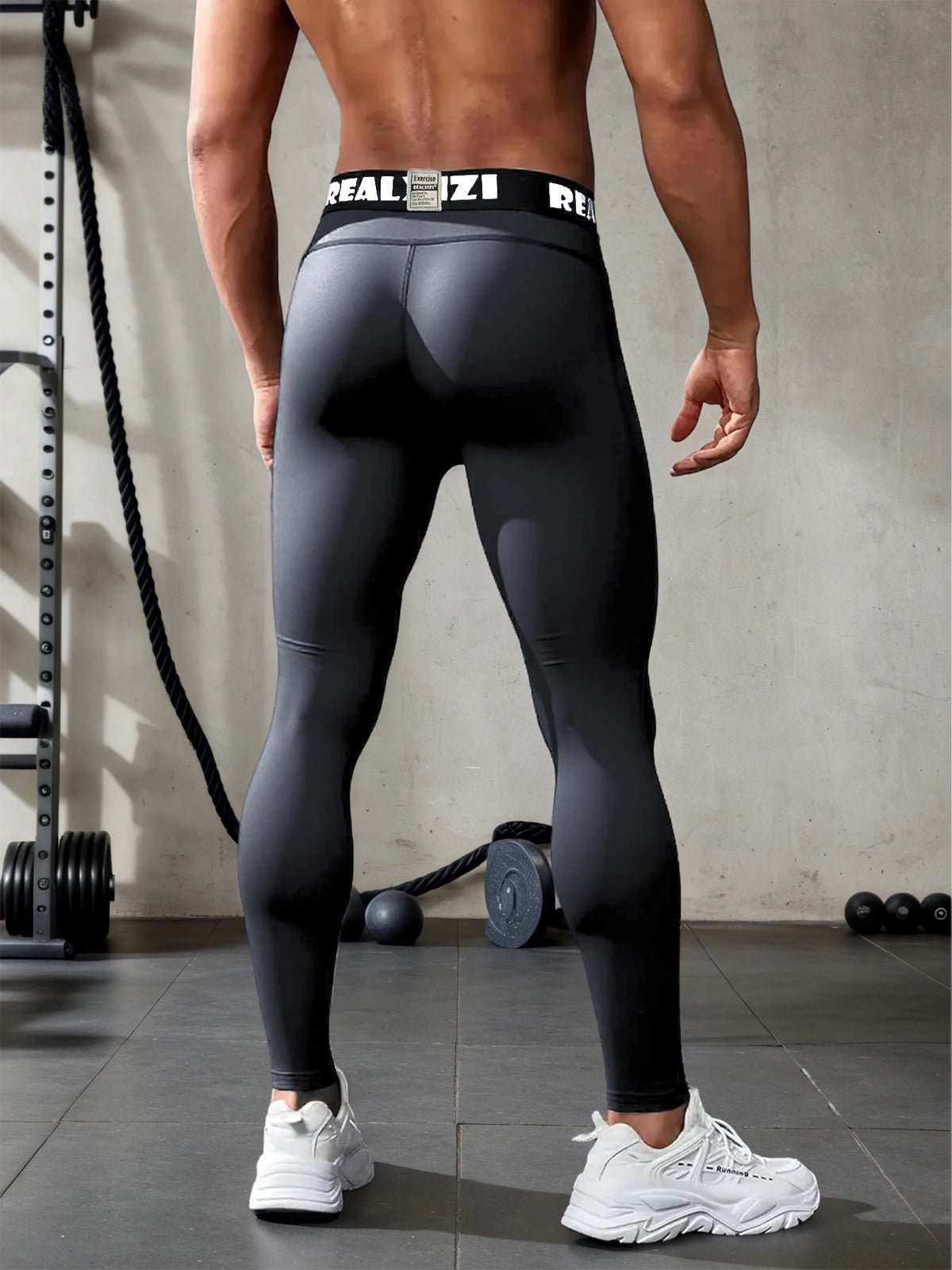 Men's Fitted Training Leggings for Gym and Running