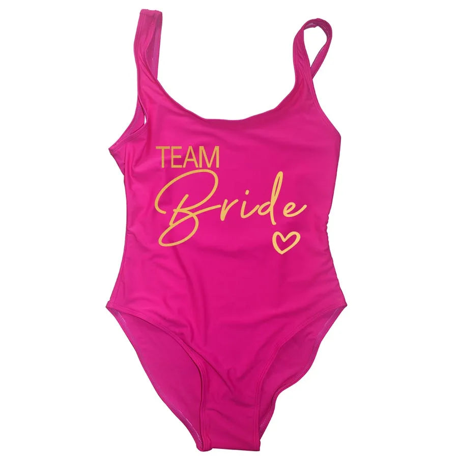 Team Bride One-Piece Swimsuit