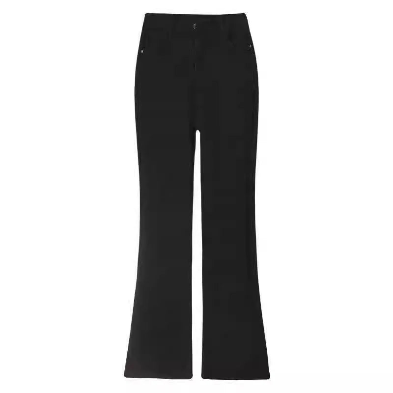 Women's Black High Waist Flared Leg Denim Jeans