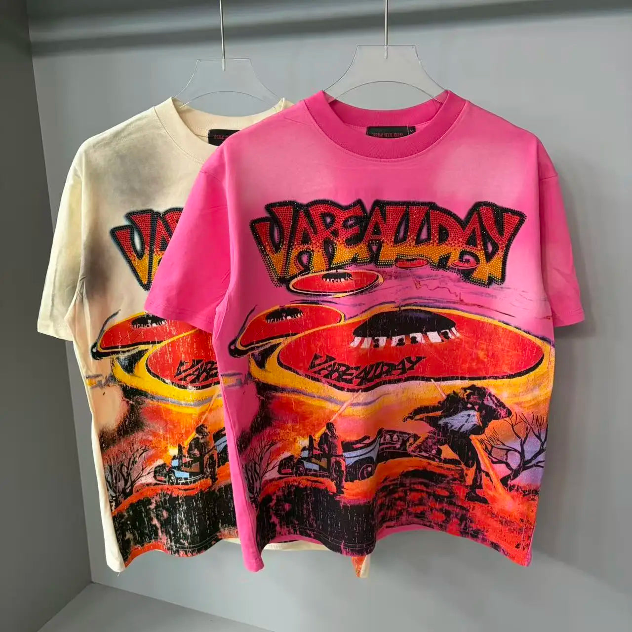 Graphic Crew Neck Short Sleeve Casual Pullover T Shirt