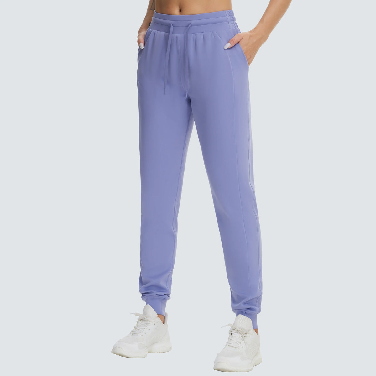 Women's Cuffed Drawstring Yoga Pants For Workout Outfits