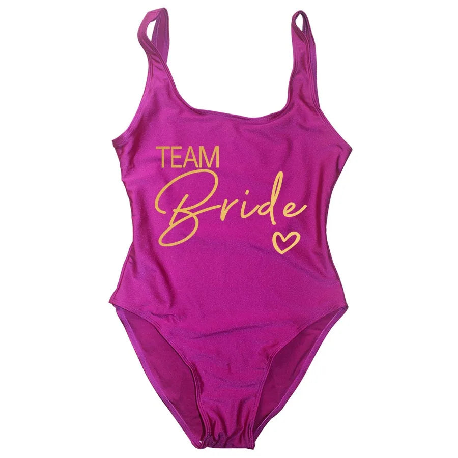 Team Bride One-Piece Swimsuit