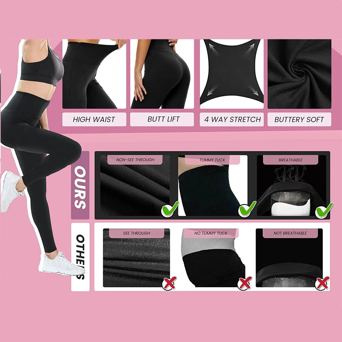 Women's High-Waist Workout Leggings