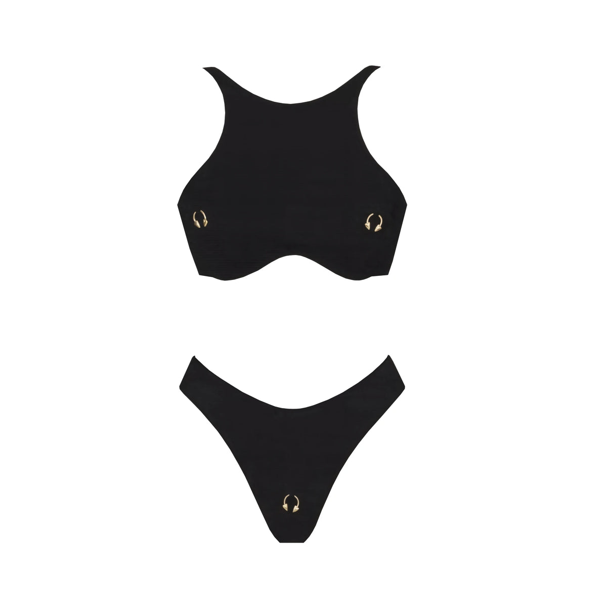 Solid One-Piece Swimsuit with Cover-Up
