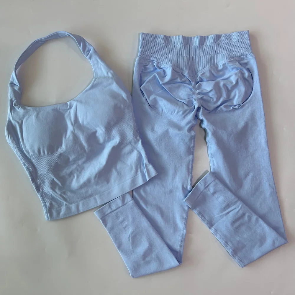 Women's Tank And Shorts Yoga Set For Workout Outfits