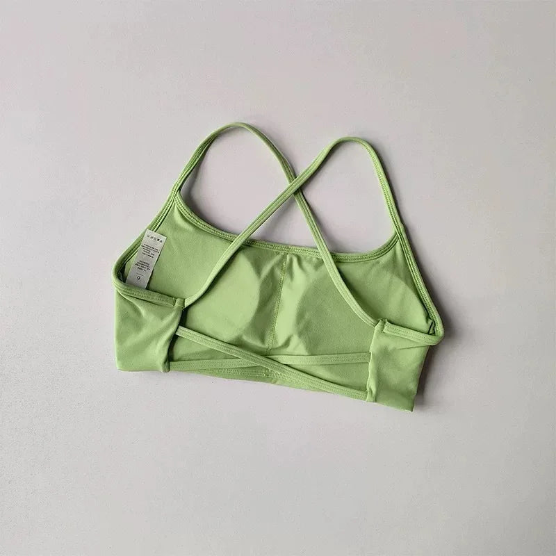 Women's Multi Strap Cross Back Sports Bra For Workout Outfits