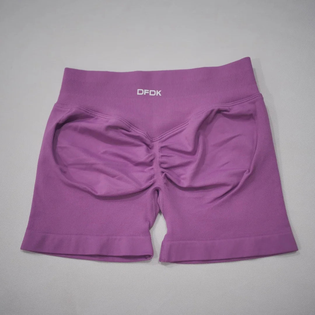 Women's Scrunch Detail High Waist Yoga Shorts