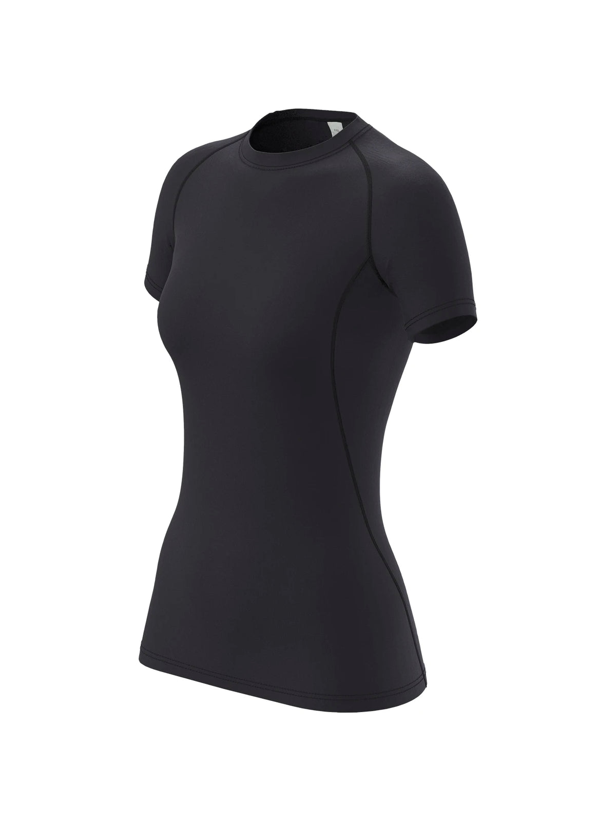 Women's Crew Neck Fitted Short Sleeve T-shirt For Workout Outfits