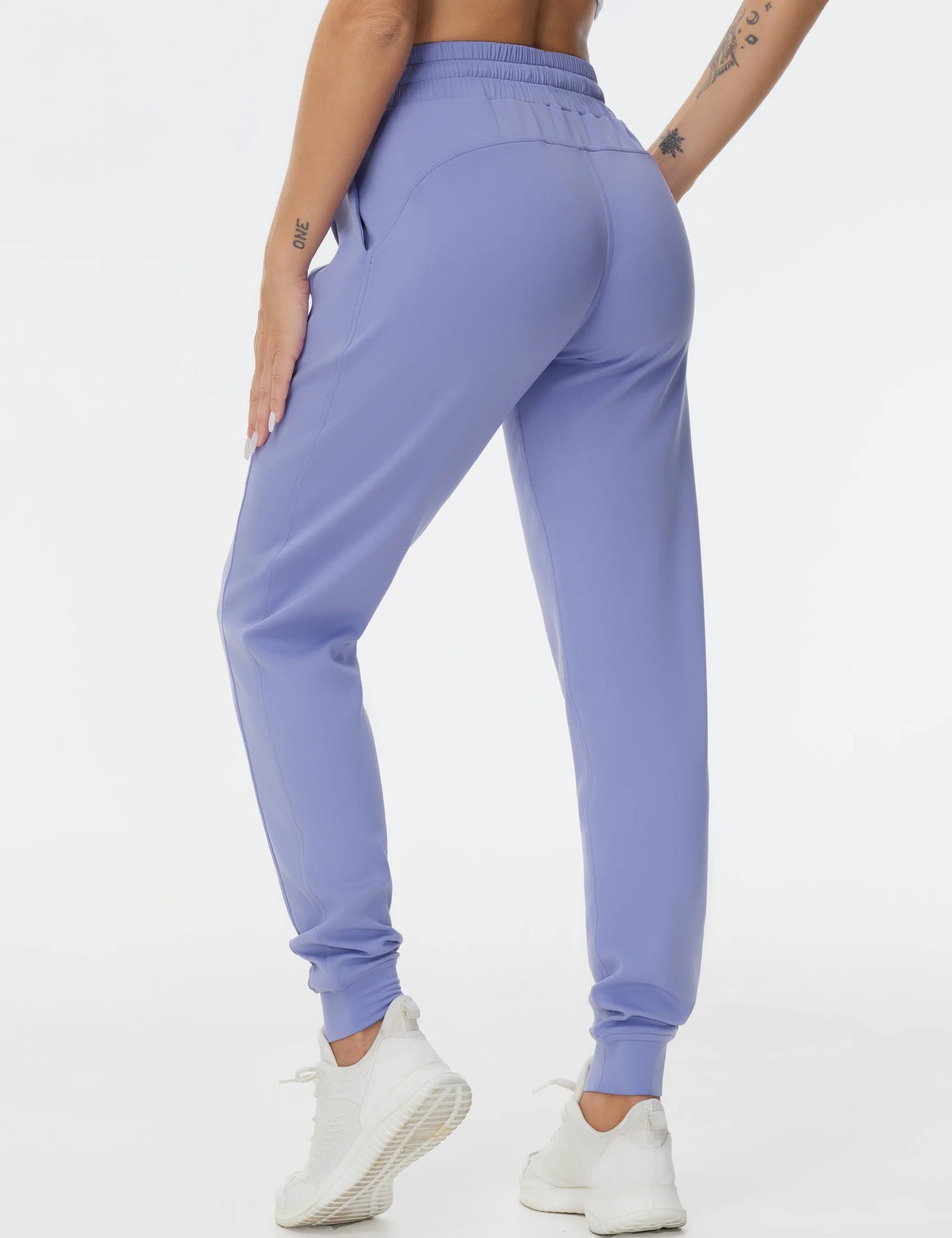 Women's Cuffed Drawstring Yoga Pants For Workout Outfits