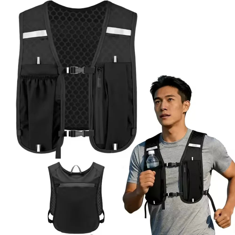 Adjustable Vest-Style Running Backpack