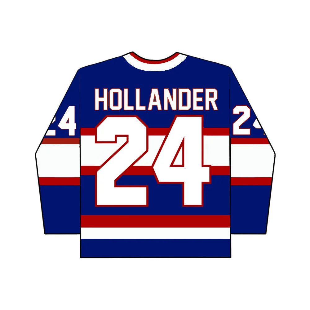 Graphic Number Long Sleeve Ice Hockey Style Sports Jersey