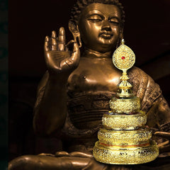 Mandala Manza Tray Table Centerpieces Buddha Offerings Buddhist Offering Tibetan Mandala Offering for Ritual Sadhana Holiday