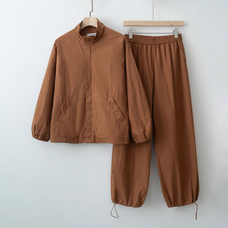 Women's Casual Zip Jacket and Pants Set