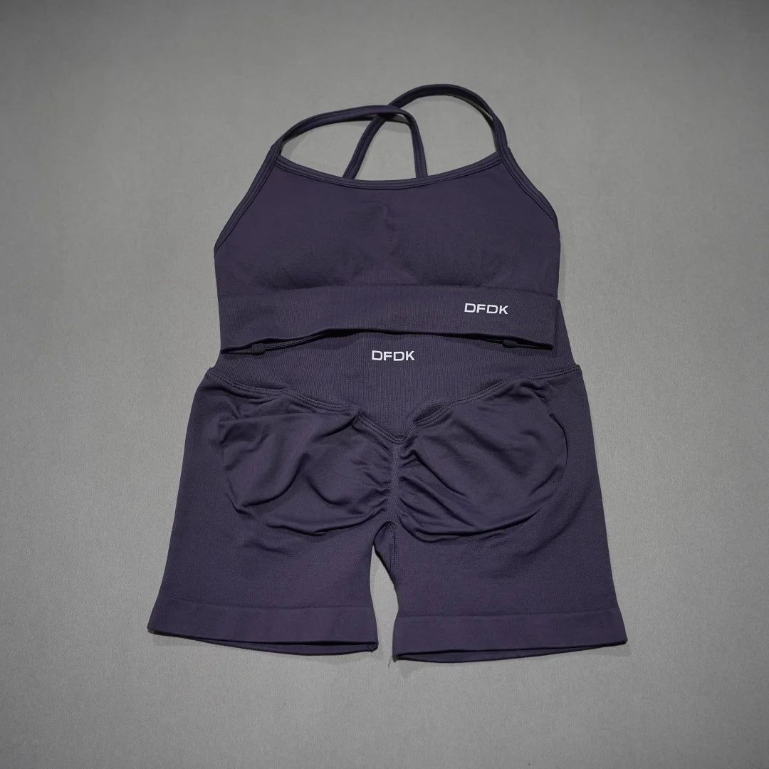 Women's Bra And Shorts Or Leggings Yoga Set