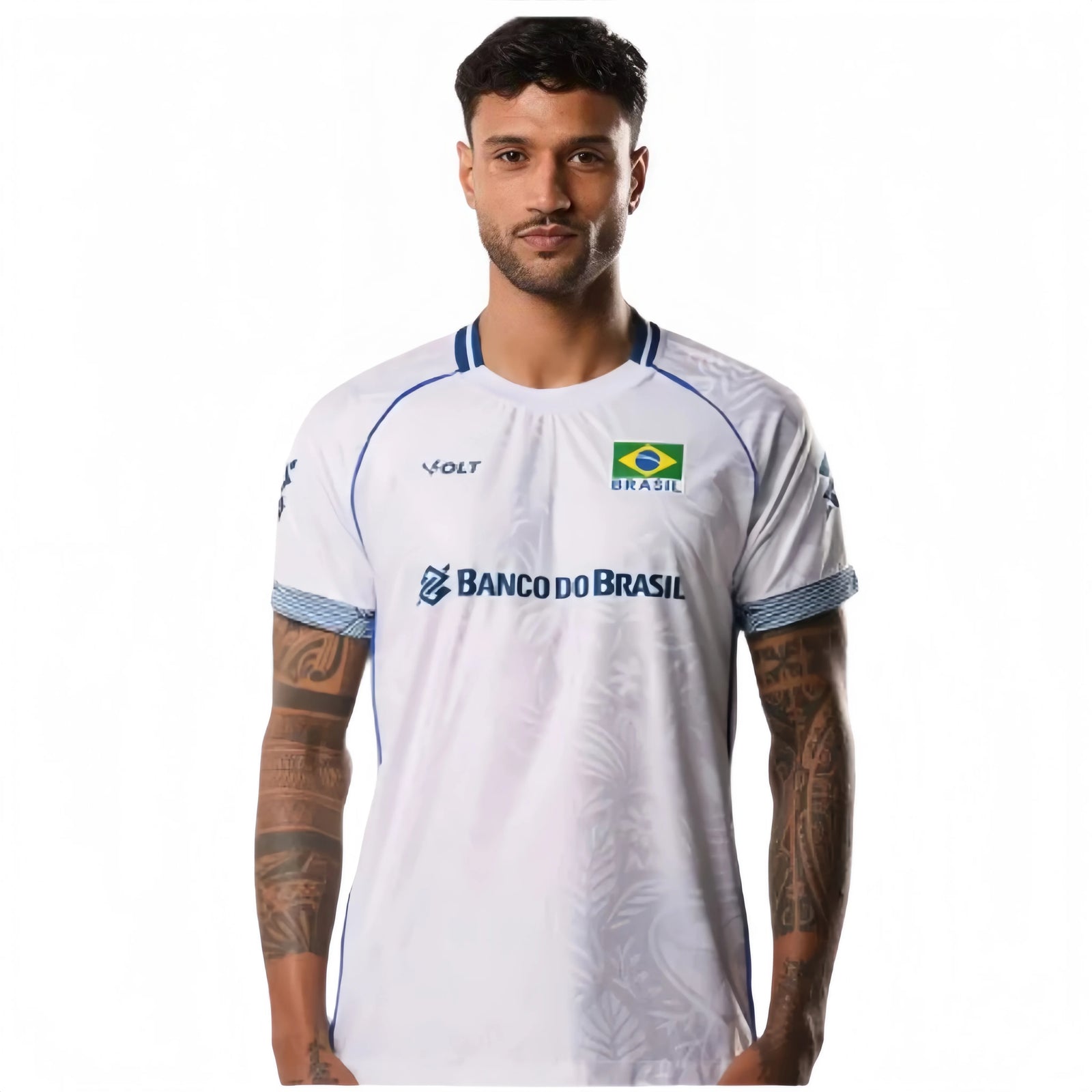 Brazil Graphic Volleyball Short Sleeve Jersey For Sports Outfits