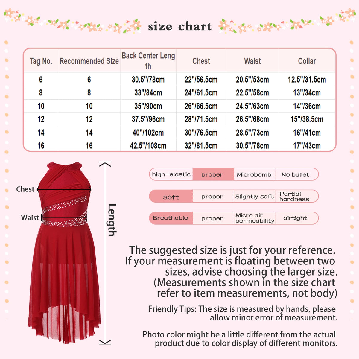 Girls' Sleeveless Rhinestone Ballet Dress with Asymmetric Mesh Skirt Overlay