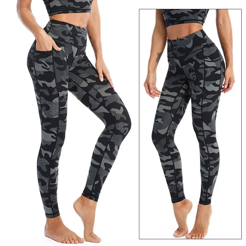 Women's Printed High-Waist Workout Leggings