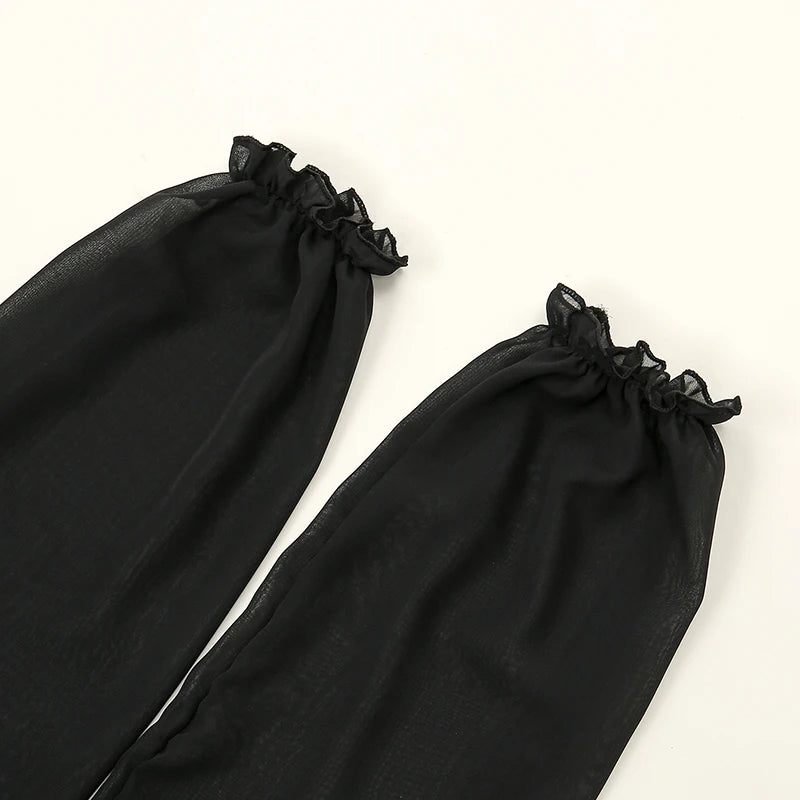 Sheer Sleeve Wrap Scarf for Layering over Outfits