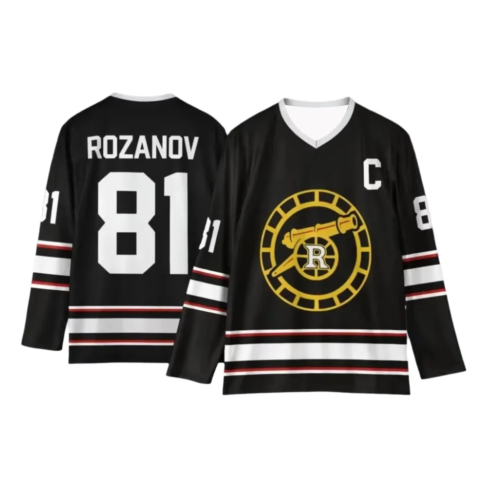 Rivalry Player Number Graphic Long Sleeve Jersey For Sports Outfits