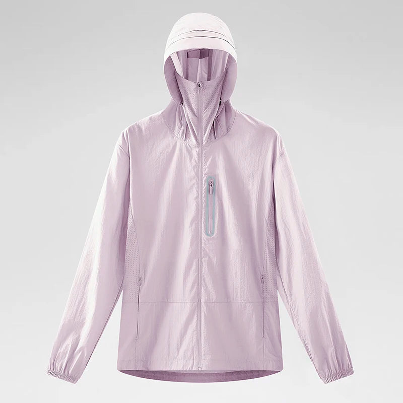 Hooded Half-Zip Outdoor Windbreaker