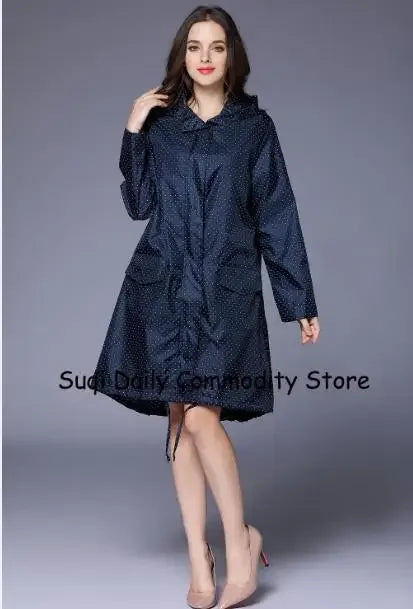 Long Hooded Front Opening Jacket for Layering over Outfits