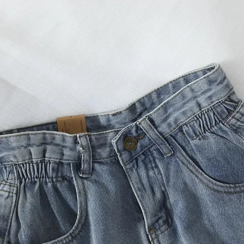 Women's Rolled Hem Denim Casual Denim Shorts For Everyday Outfits
