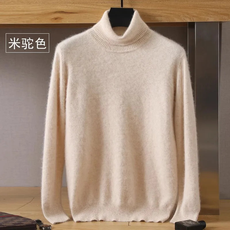 Men's Turtleneck Long Sleeve Knit Sweater